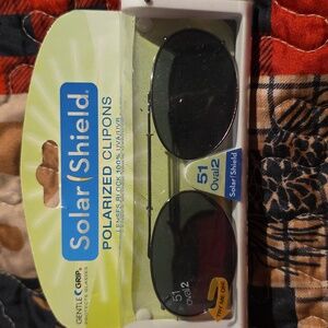 Solar Shield Polarized Clip-On Sunglasses 51 Oval 2